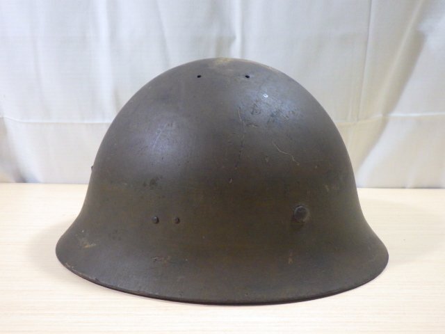 ■891：旧日本陸軍 鉄帽 大号 ライナー付 星章付■の画像2