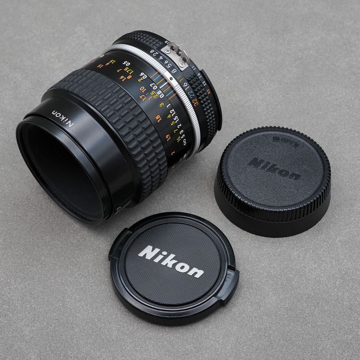 ［美品］ニコン Nikon AI Ai-S Micro NIKKOR 55mm F2.8S レンズ 作例あり_画像1