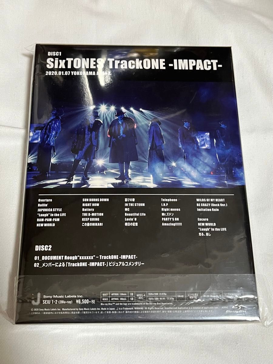 SixTONES TrackONE IMPACT 初回盤BluRay ブルーレイ　ストーンズ　トラックワンインパクト