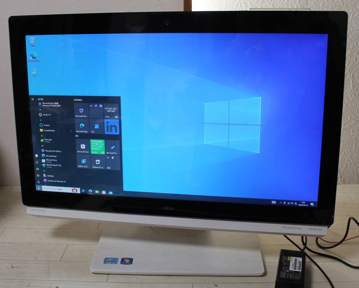 富士通 ESPRIMO FH77/ED Core i7-2670QM 8GB 2TB 23インチ Win10  【U95】の画像1