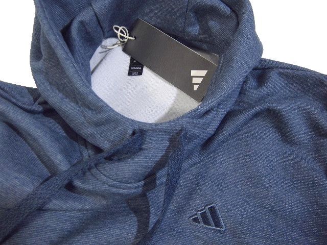 D火04681新品▼春 アディダス ゴルフ adidas プルオーバーフーディー 【 L 】 スウエットパーカ adidas Golf ブルー系の画像4