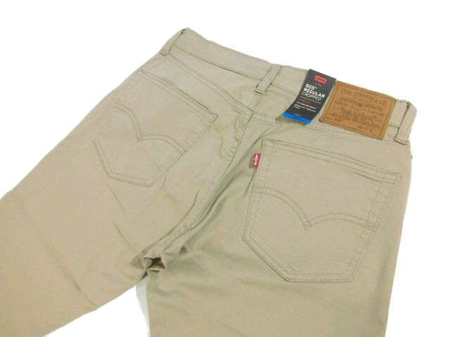 D火04885新品▼ リーバイス 505 レギュラーフィットクロップドパンツ W32 COOL素材 クロップドパンツ Levi's ストレッチ カジュアルの画像4