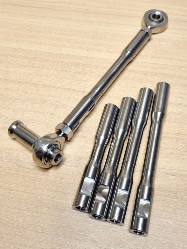 137-E-2-270* titanium alloy M6xP1.0x270mm. screw attaching type shift rod, shift change rod, gear change rod. length 50mm~350mm.