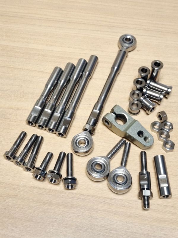 137-E-2-270* titanium alloy M6xP1.0x270mm. screw attaching type shift rod, shift change rod, gear change rod. length 50mm~350mm.