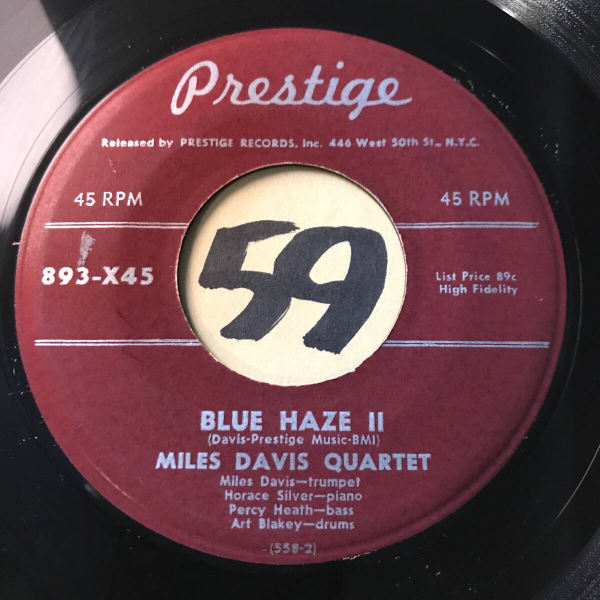 試聴 MILES DAVIS QUARTET BLUE HAZE I EX+ / BLUE HAZE II EX SOUNDS EX+ _画像2