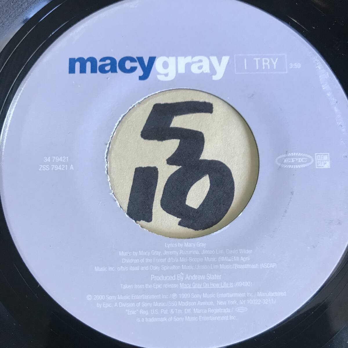 試聴 2000年全米5位全英6位 MACY GRAY I TRY 両面EX+ メイシー・グレイ の画像1