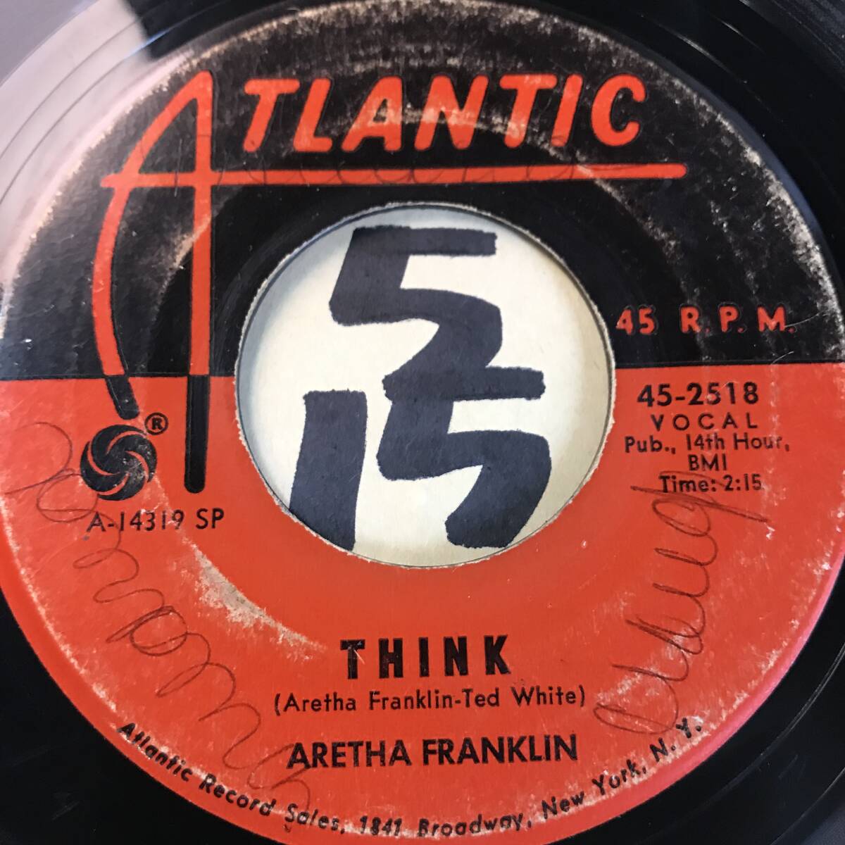 試聴 ARETHA FRANKLIN THINK VG++ SOUNDS EX _画像1