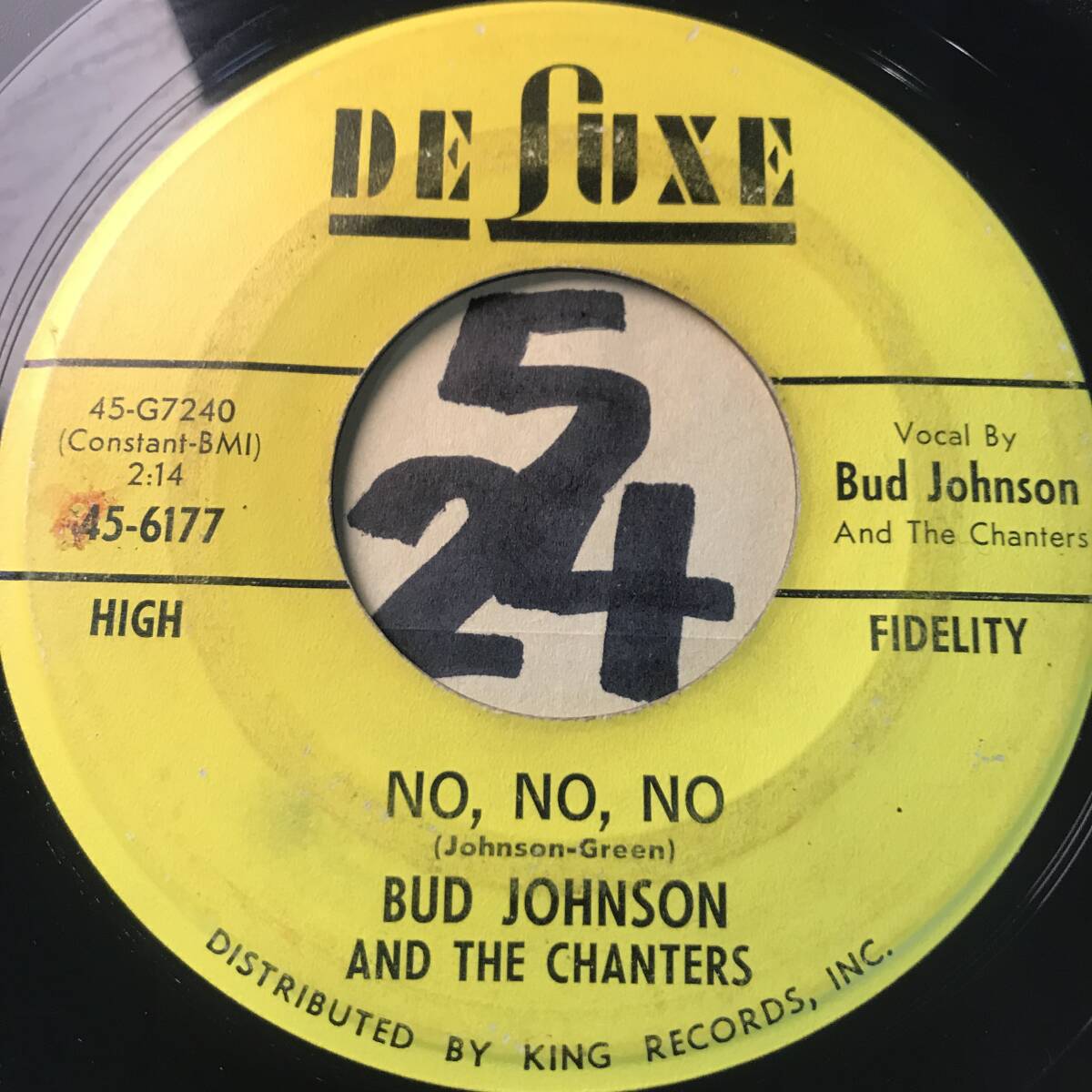 試聴 1958 DOO-WOP BUD JOHNSON AND THE CHANTERS OVER THE RAINBOW VG+ SOUNDS VG++/ NO, NO, NO VG++ SOUNDS EX の画像2