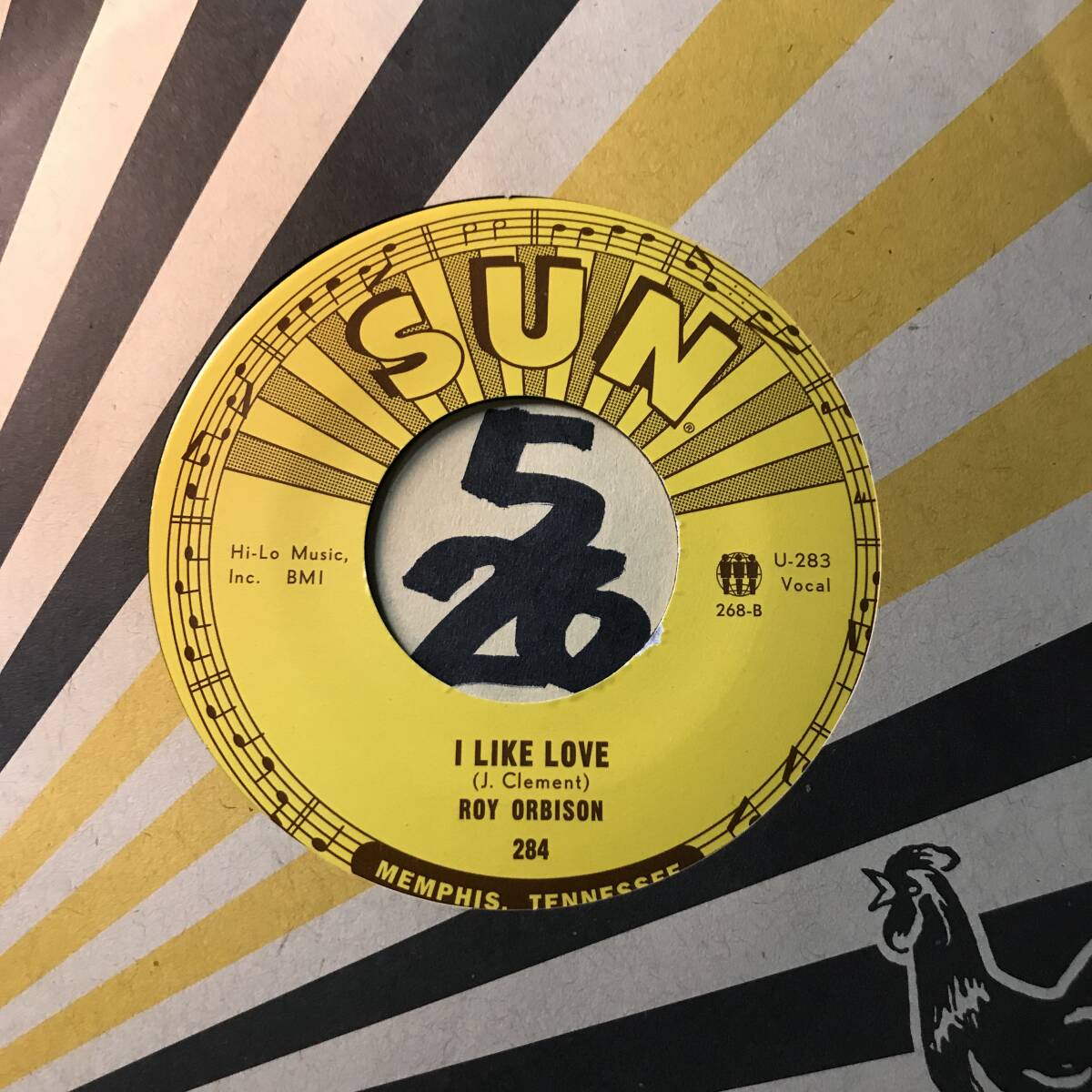 試聴 新品未使用 ROY ORBISON CHICKEN-HEARTED / I LIKE LOVE (SUN-284) 2014 Third Man Records re-issue of 284.の画像2