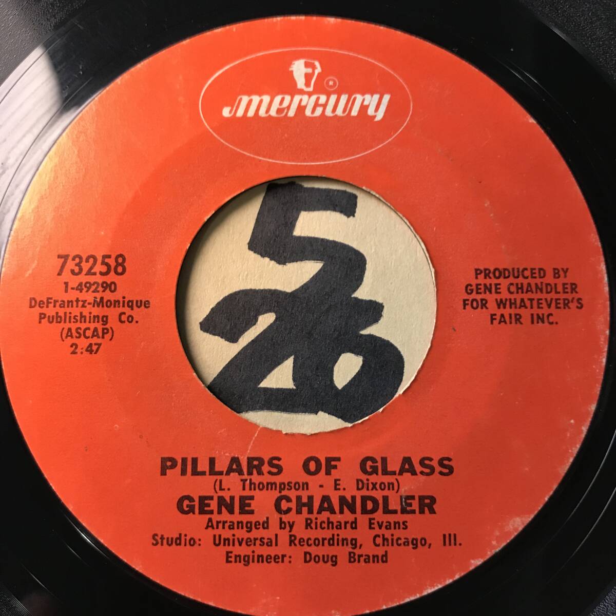 試聴 GENE CHANDLER PILLARS OF GLASS EX+ の画像1