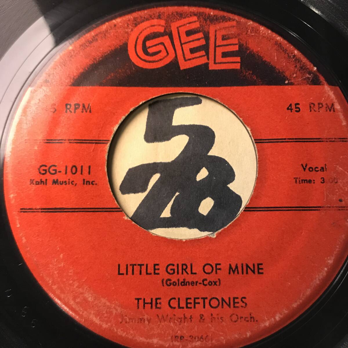 試聴 THE CLEFTONES LITTLE GIRL OF MINE VG+/ YOU’RE DRIVING ME MAD VG(+)_画像1