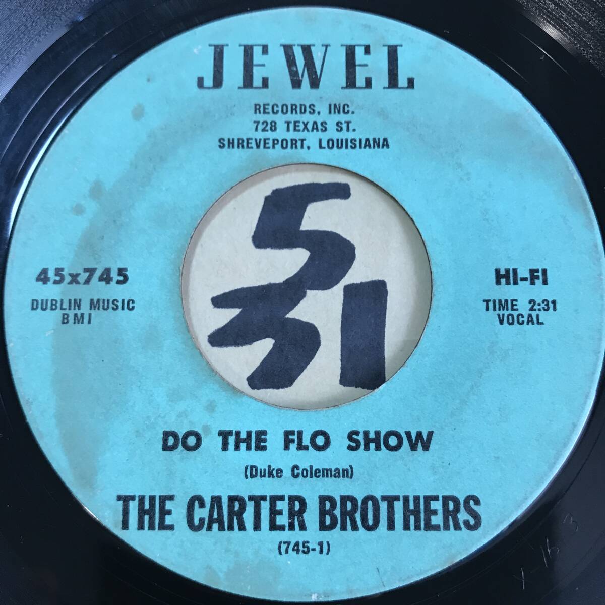 試聴 THE CARTER BROTHERS SOUTHERN COUNTRY BOY / DO THE FLO SHOW 両面EX の画像1