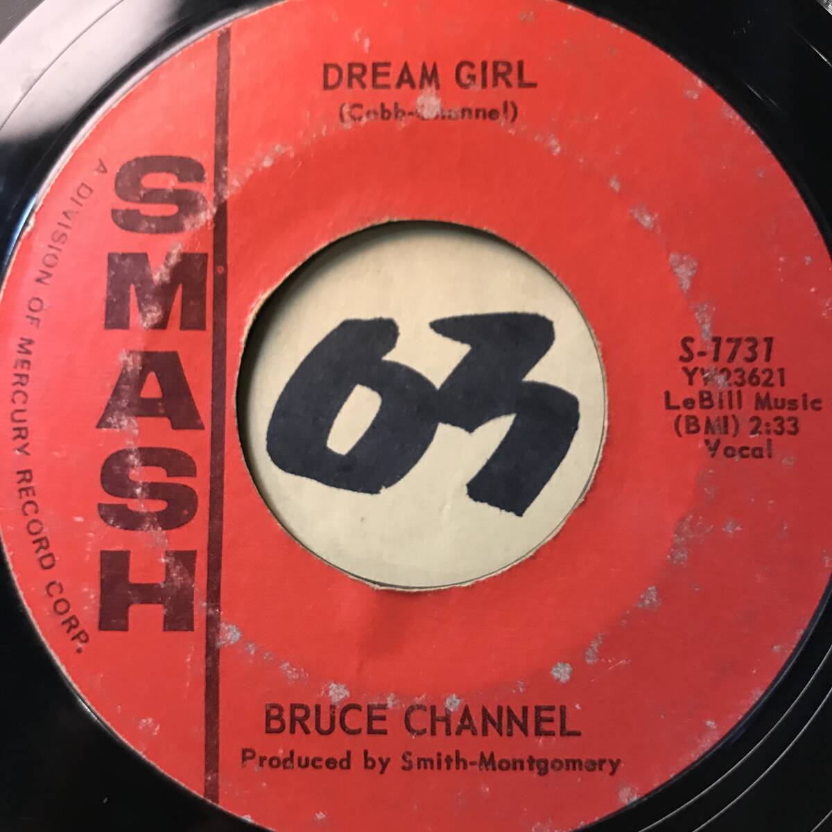 試聴 ラベルなしにつき特価 ビートルズ元ネタ BRUCE CHANNEL HEY BABY / DREAM GIRL 両面VG++ SOUNDS EX+ 62年3月全米１位の画像1