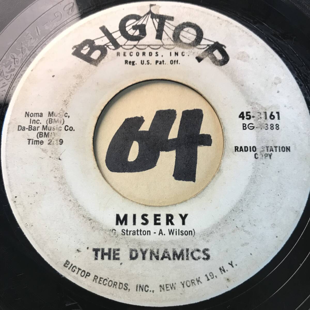 試聴 63年MOD R&B45 THE DYNAMICS I’M THE MAN / MISERY (ザ・フー「ZOOT SUIT」元ネタ) 両面VG(+) SOUNDS VG+ の画像1