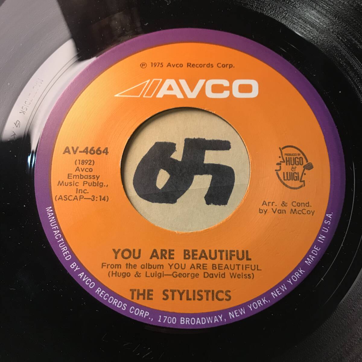  audition . tea sweet * soul THE STYLISTICS YOU ARE BEAUTIFUL / MICHAEL OR ME both sides NM