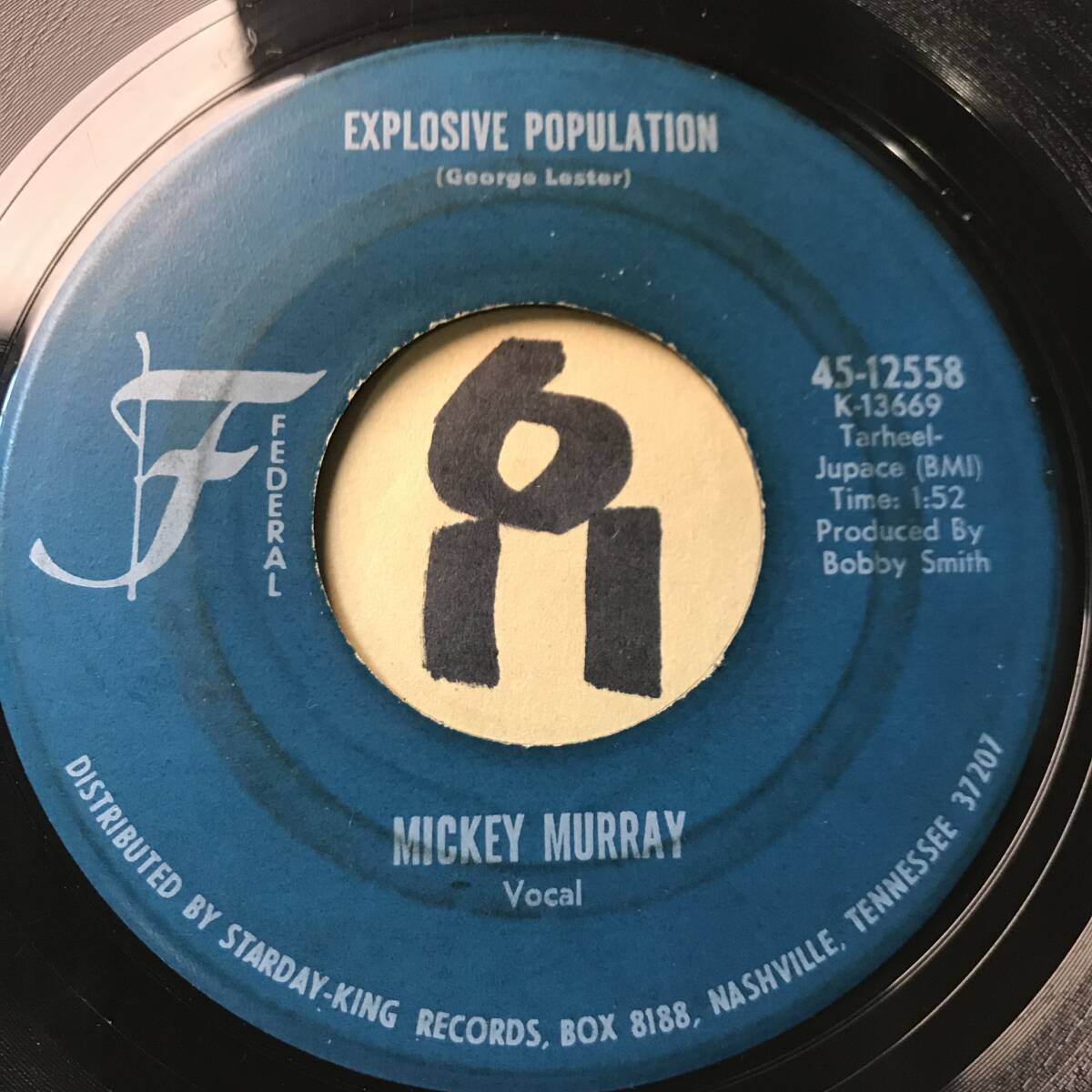 試聴 1970ファンキー・ソウル MICKEY MURRAY EXPLOSIVE POPULATION 両面VG++ SOUNDS EX の画像1