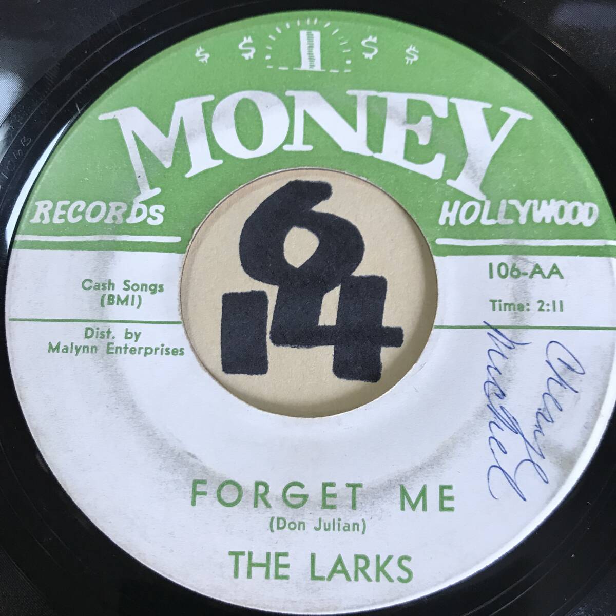 試聴 64年全米7位ソウル１位 THE LARKS THE JERK 両面EX ボブ・マーリー＆ウェイラーズによってカヴァー/カーティス・メイフィールドの影響の画像2