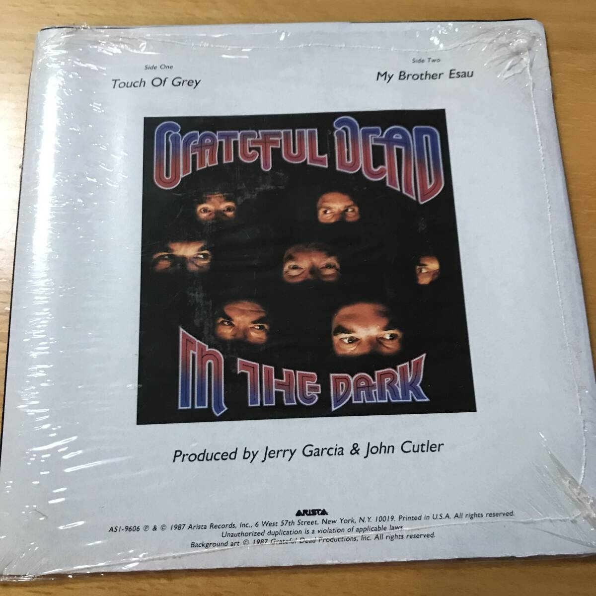 試聴 GRATEFUL DEAD TOUCH OF GREY / MY BROTHER ESAU 両面NM 1987年両面ポスター仕様スリーブ/シュリンク付き の画像2