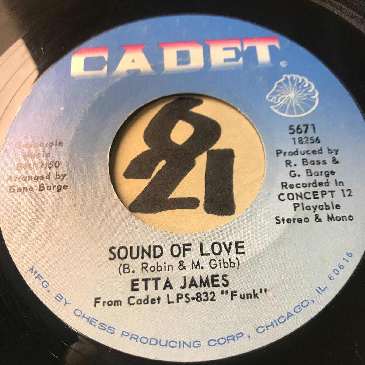 試聴 ETTA JAMES SOUND OF LOVE EX/ WHEN I STOP DREAMING EX+ の画像1