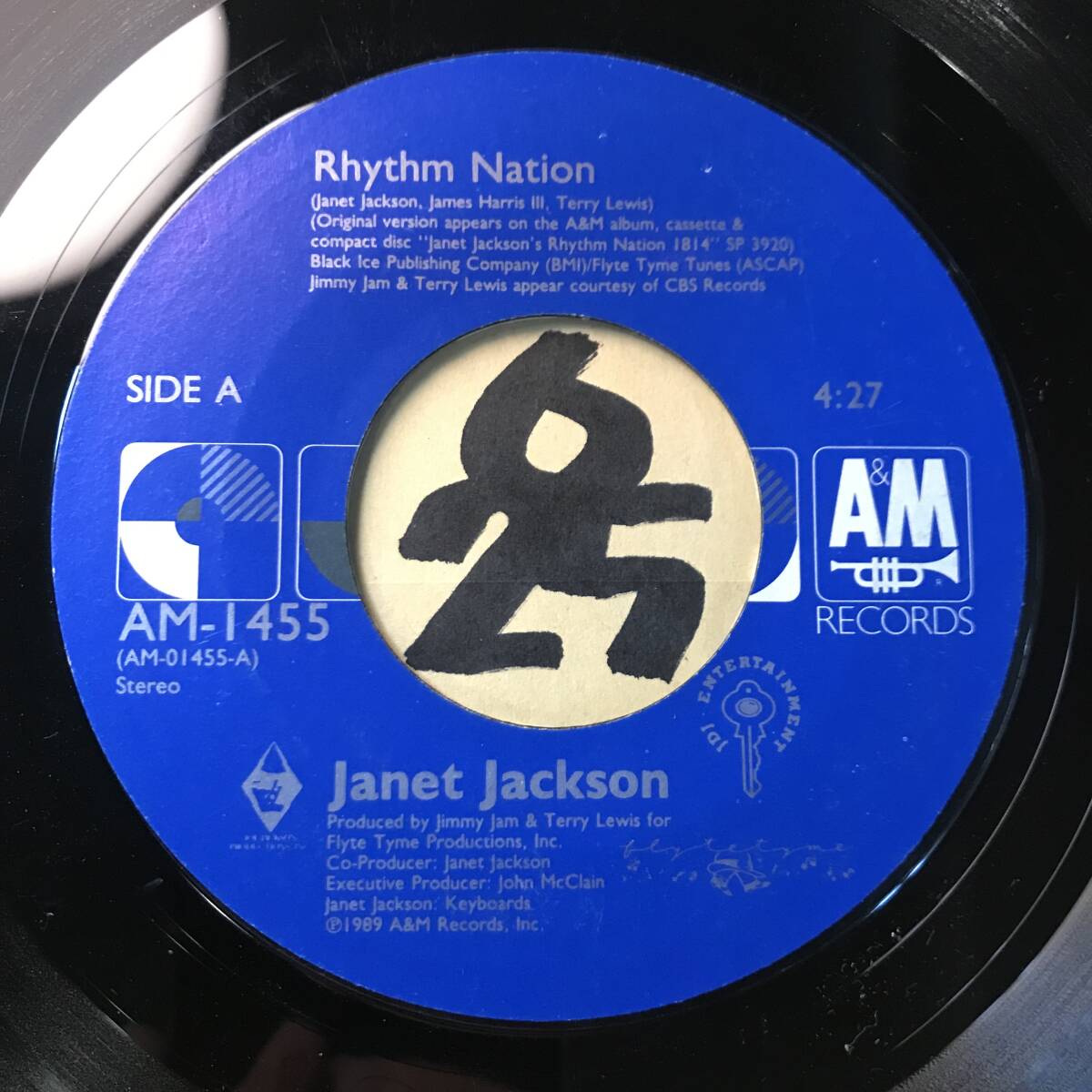 試聴 JANET JACKSON RHYTHM NATION VOCAL / INST 両面EX+_画像1