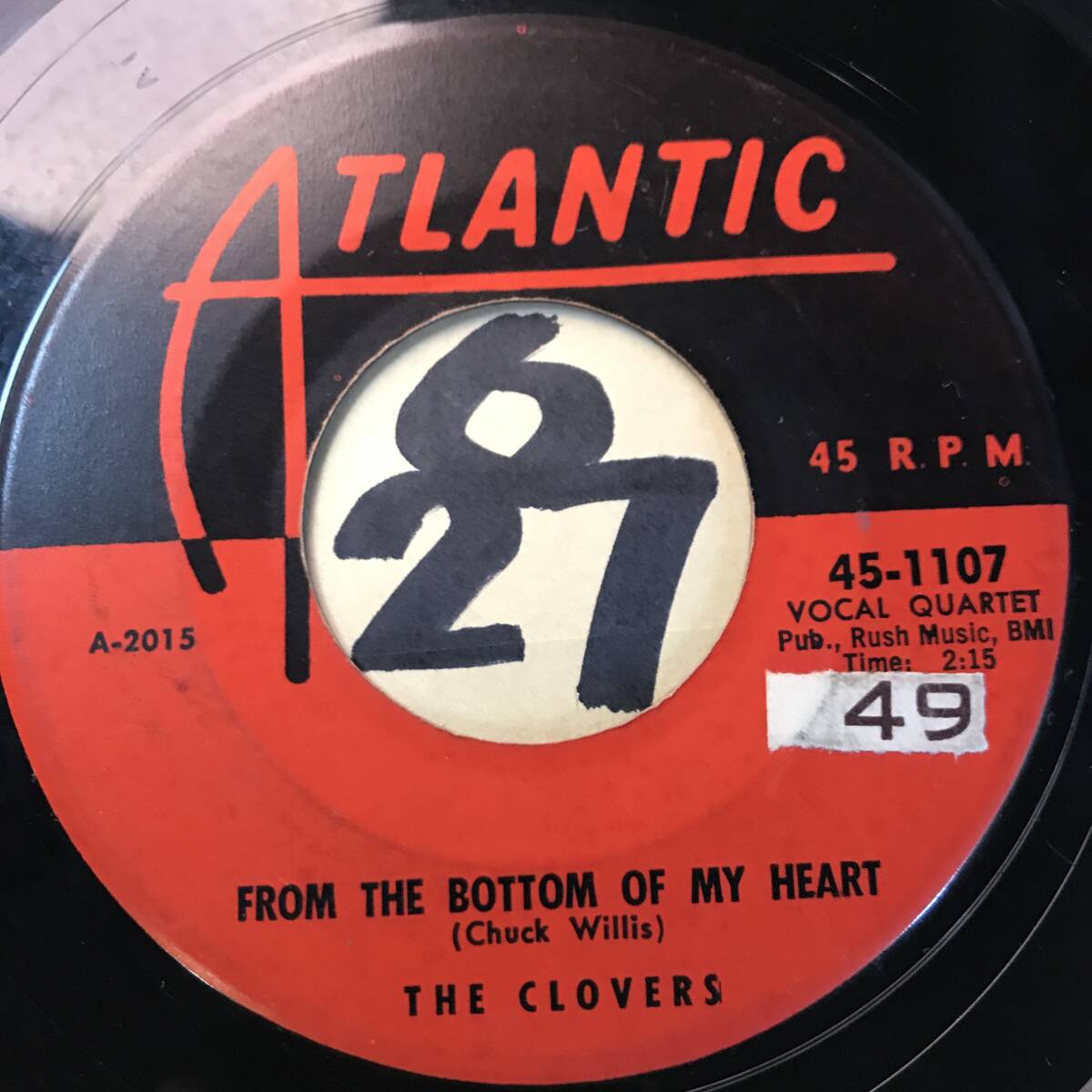  audition THE CLOVERS FROM THE BOTTOM OF MY HEART both sides VG++ SOUNDS EX+