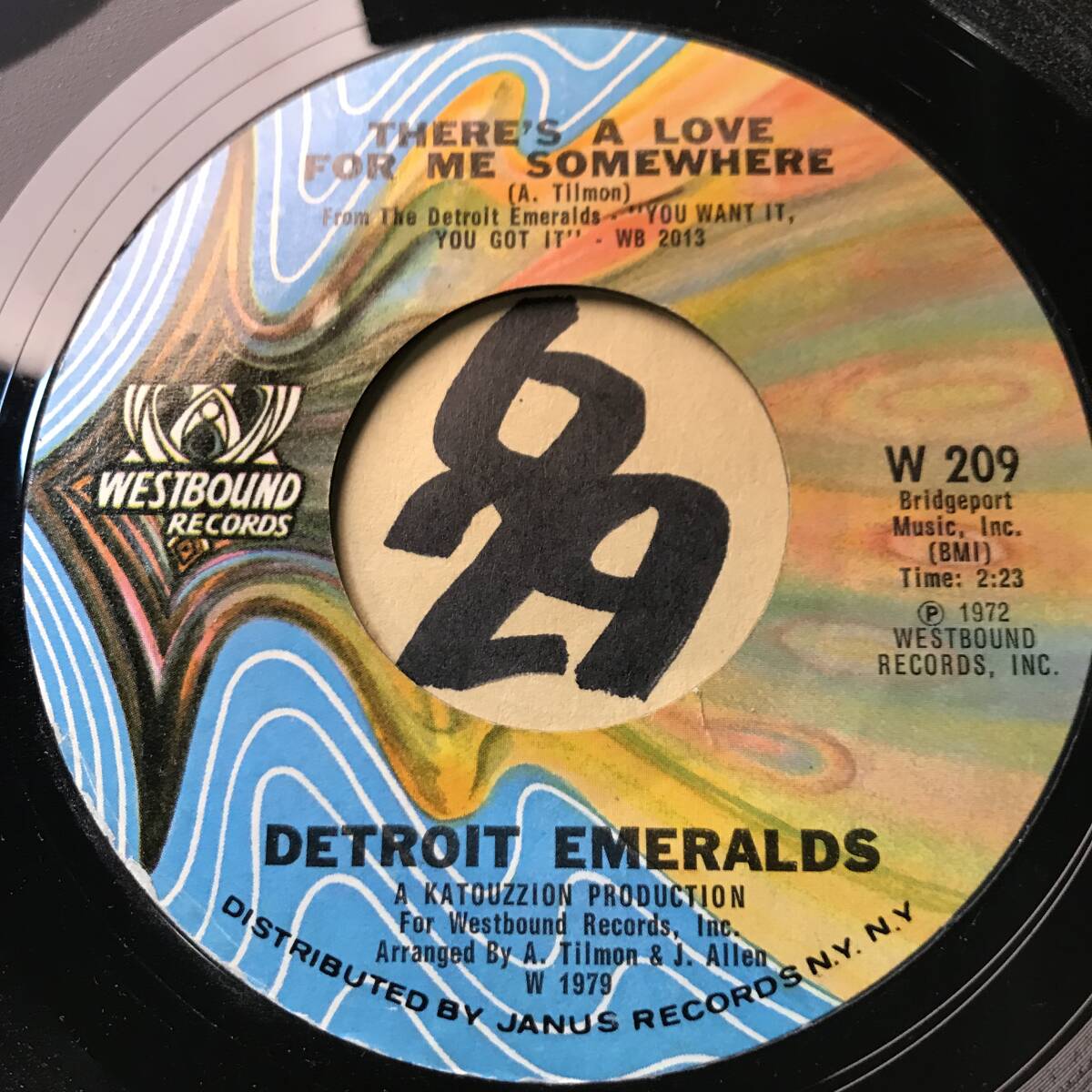 試聴 DETROIT EMERALDS FEEL THE NEED IN ME / THERE’S A LOVE FOR ME SOMEWHERE 両面NM の画像2