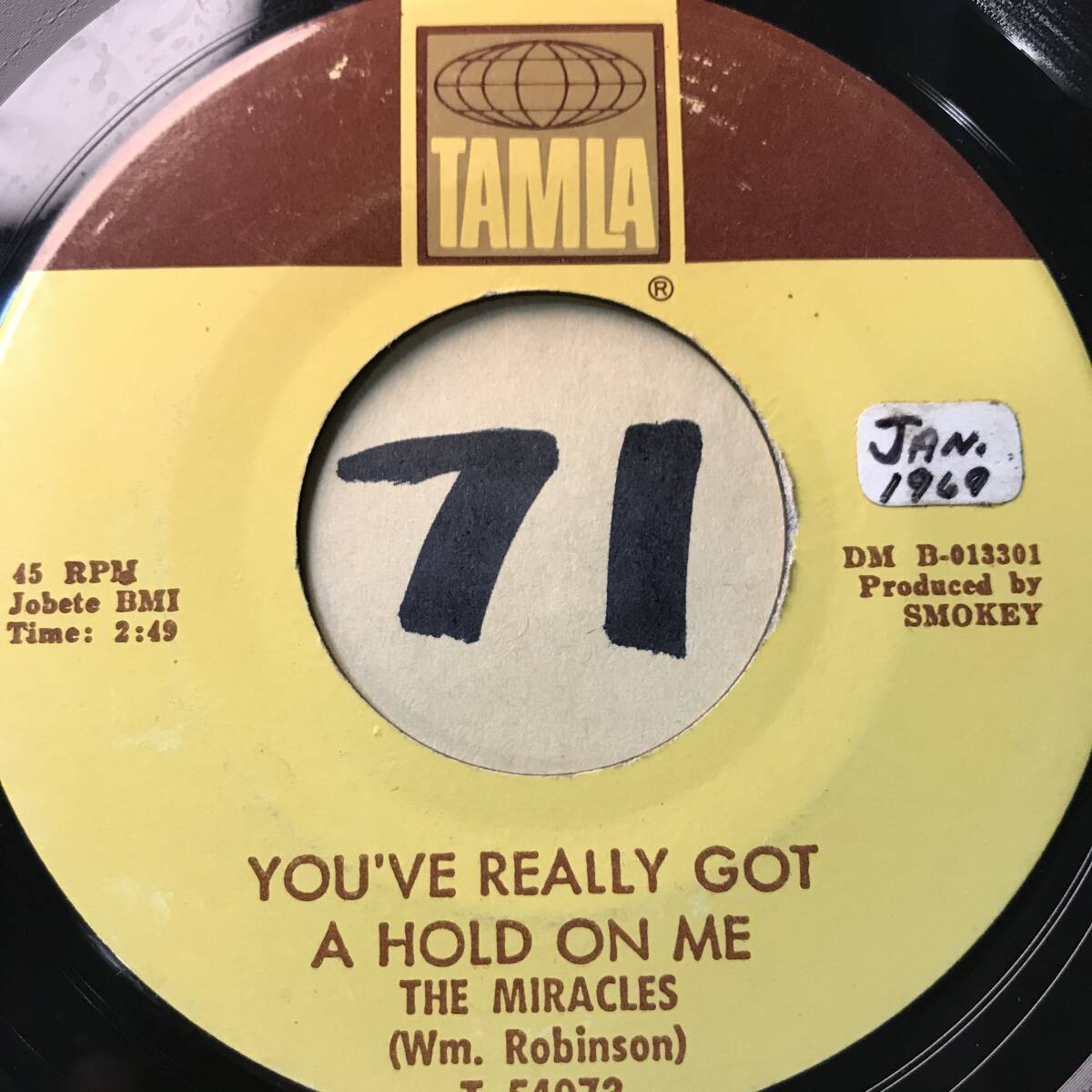  audition THE MIRACLES YOU*VE REALLY GOT A HOLD ON ME both sides NM