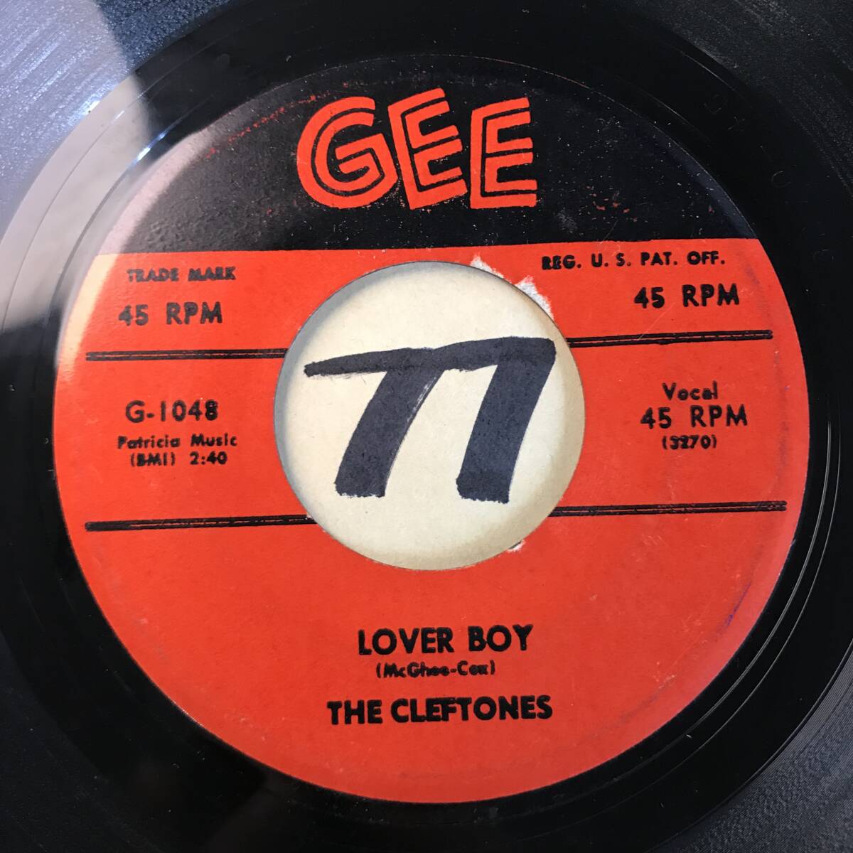  прослушивание рука *k упаковка DOO-WOP1958 THE CLEFTONES LOVER BOY / BEGINNERS AT LOVE двусторонний EX+