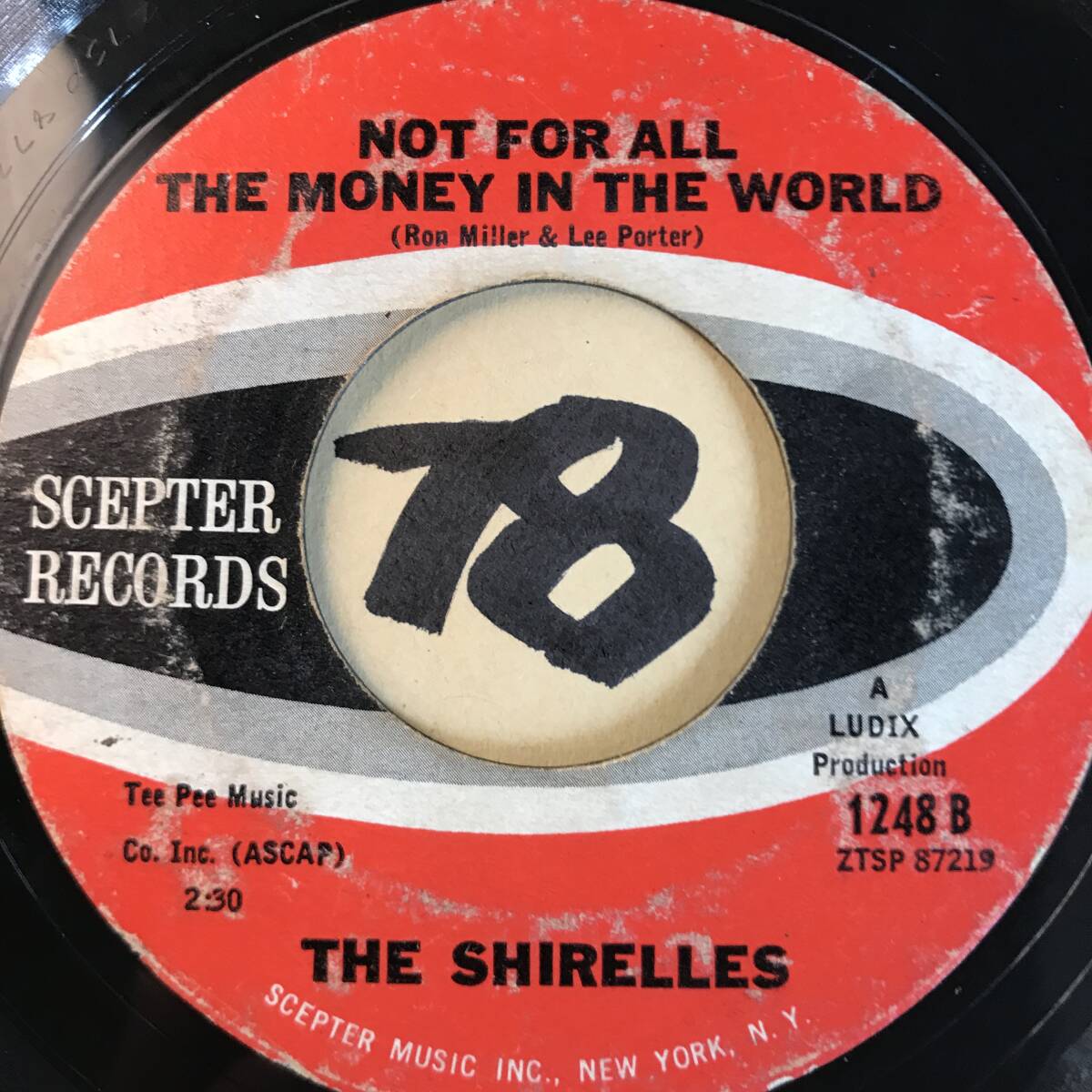 試聴 THE SHIRELLES NOT FOR ALL THE MONEY IN THE WORLD 両面VG+ SOUNDS VG++ の画像1