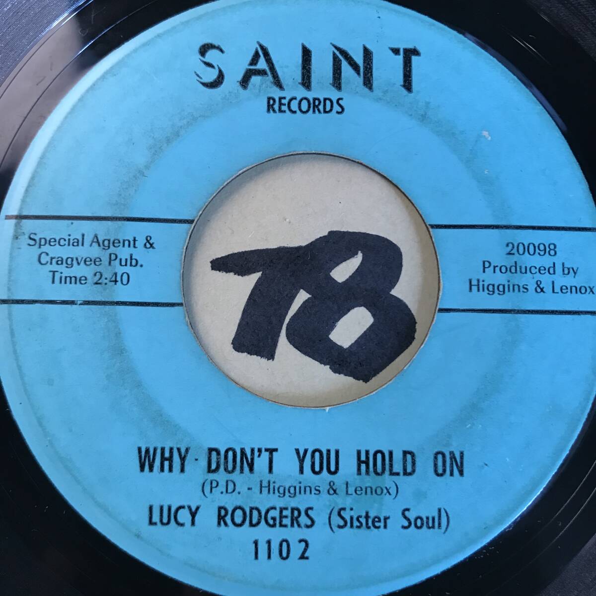 試聴 LUCY RODGERS WHY DON’T YOU HOLD ON 両面EX _画像1