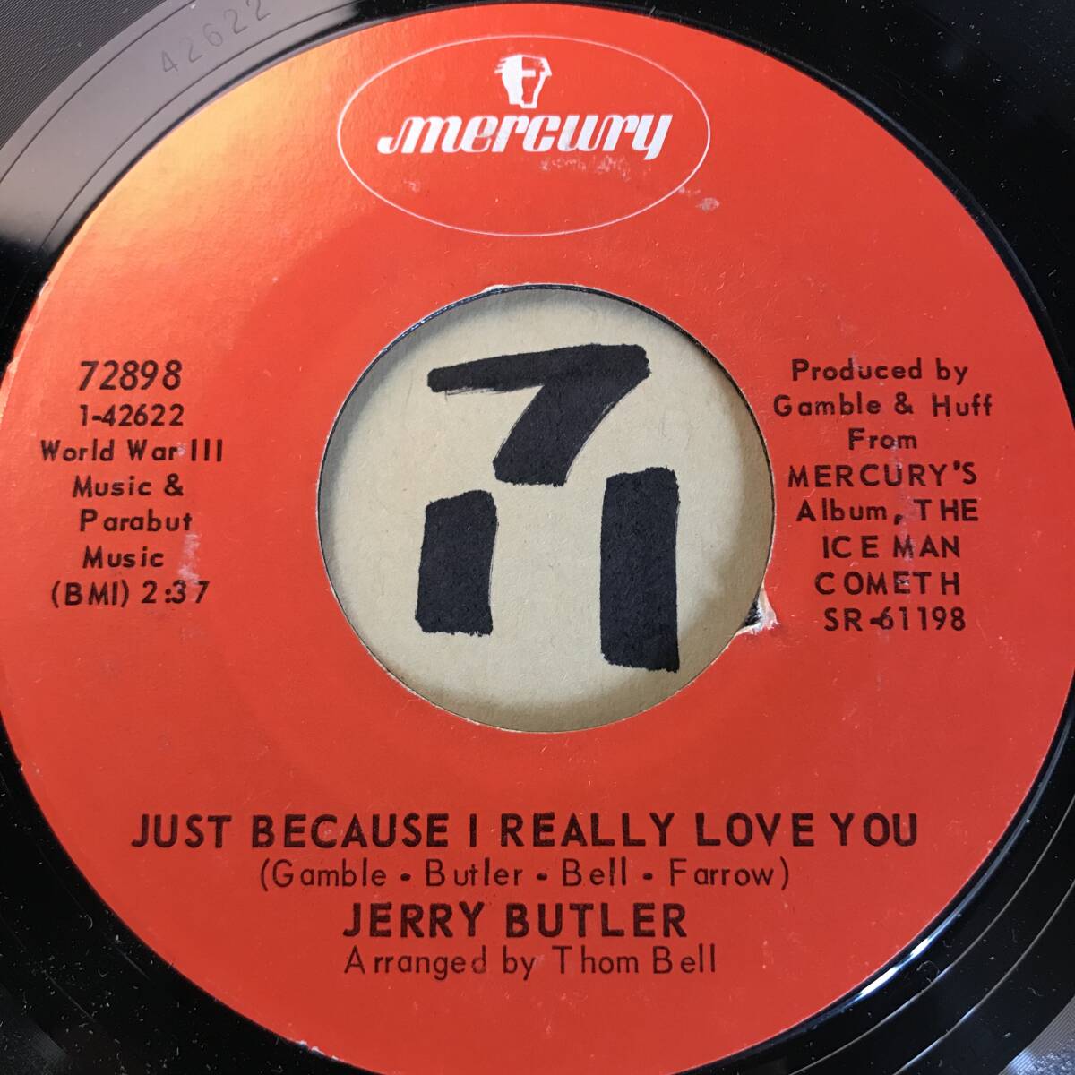 試聴 JERRY BUTLER JUST BECAUSE I REALLY LOVE YOU 両面NM U-Love J Dilla /I Still Love You Nottz feat. Mayer Hawthorne ネタの画像1