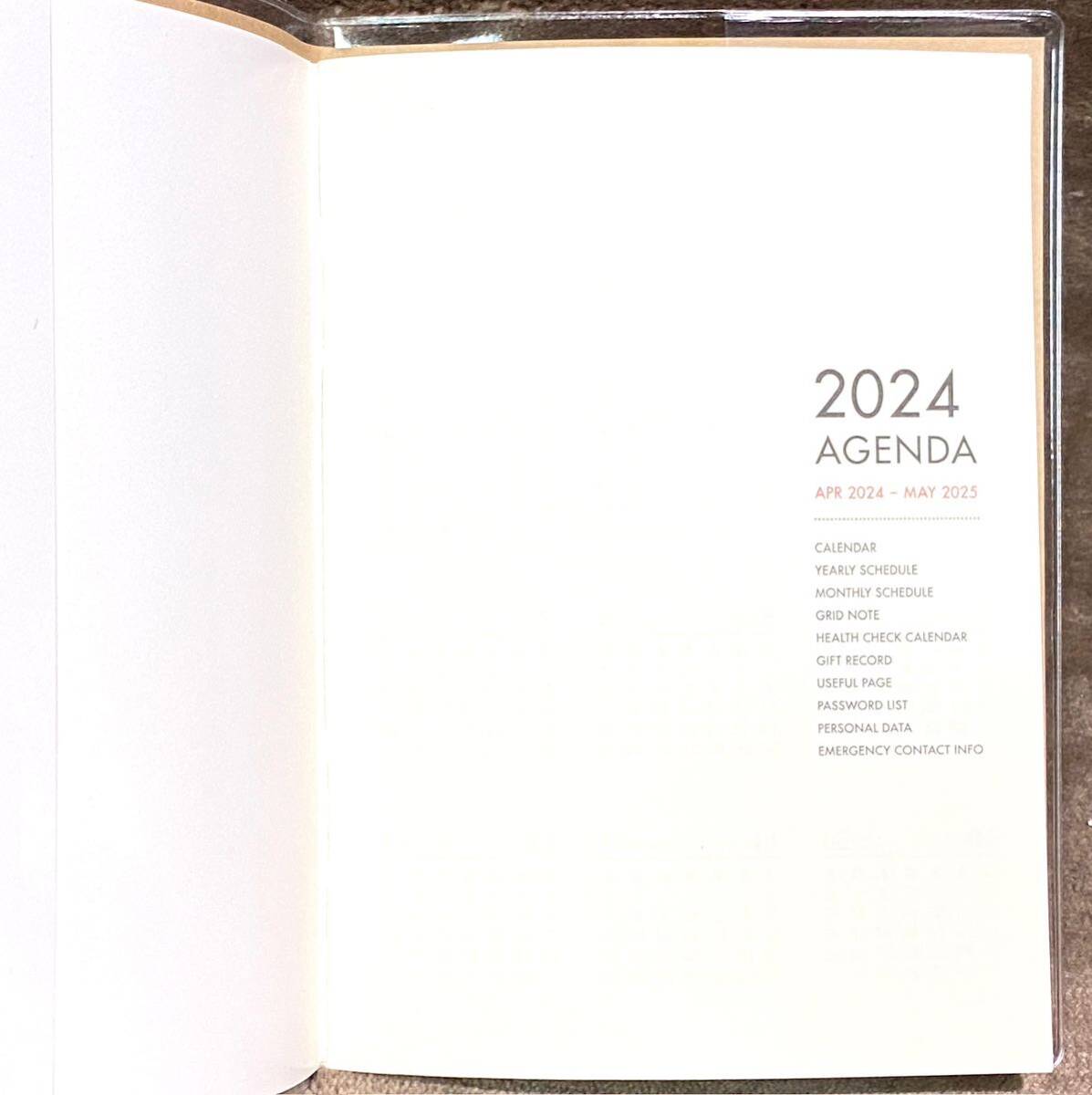 【4月始まり】2024年スケジュール帳 シンプル クラフト紙【日本製】A6_画像4