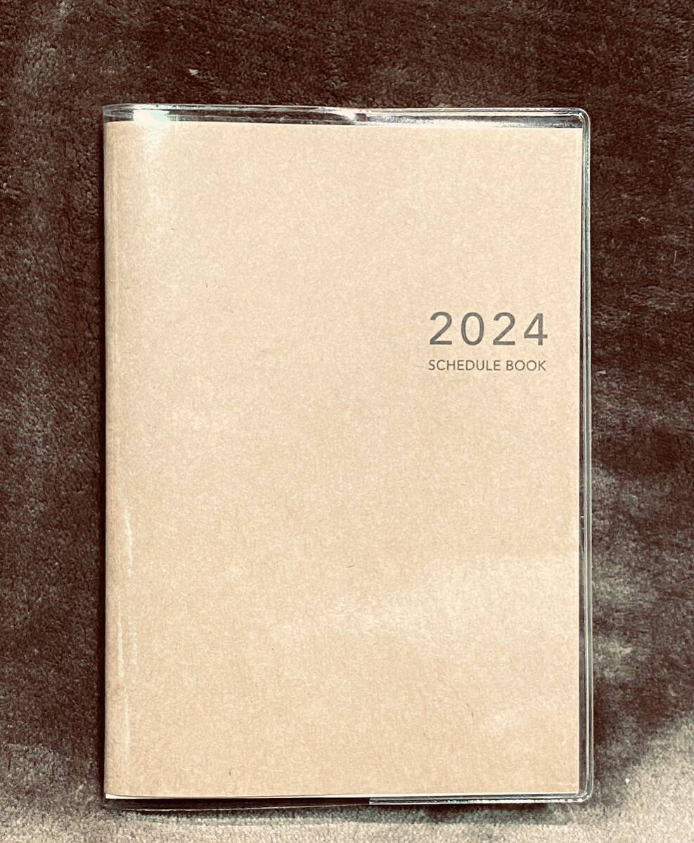 【4月始まり】2024年スケジュール帳 シンプル クラフト紙【日本製】A6_画像1
