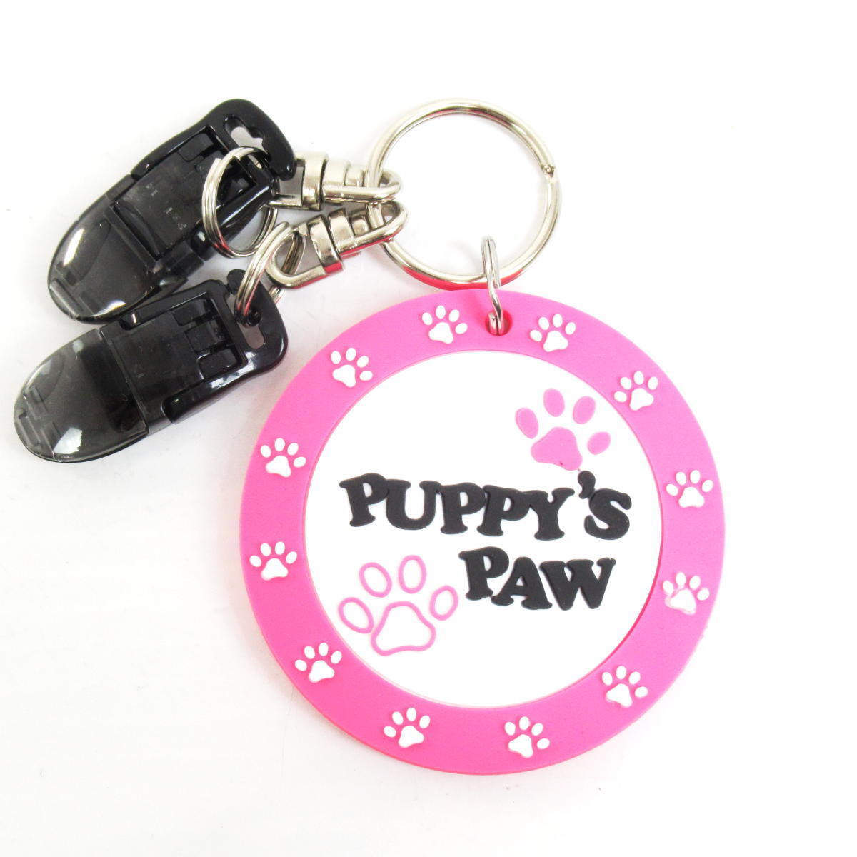 1円★PUPPY’S PAW 仔犬の肉球 パターカバーホルダー(ピンク/ホワイト)★送料無料★パターキャッチャー★パターカバー置忘れ防止アイテム★_裏面