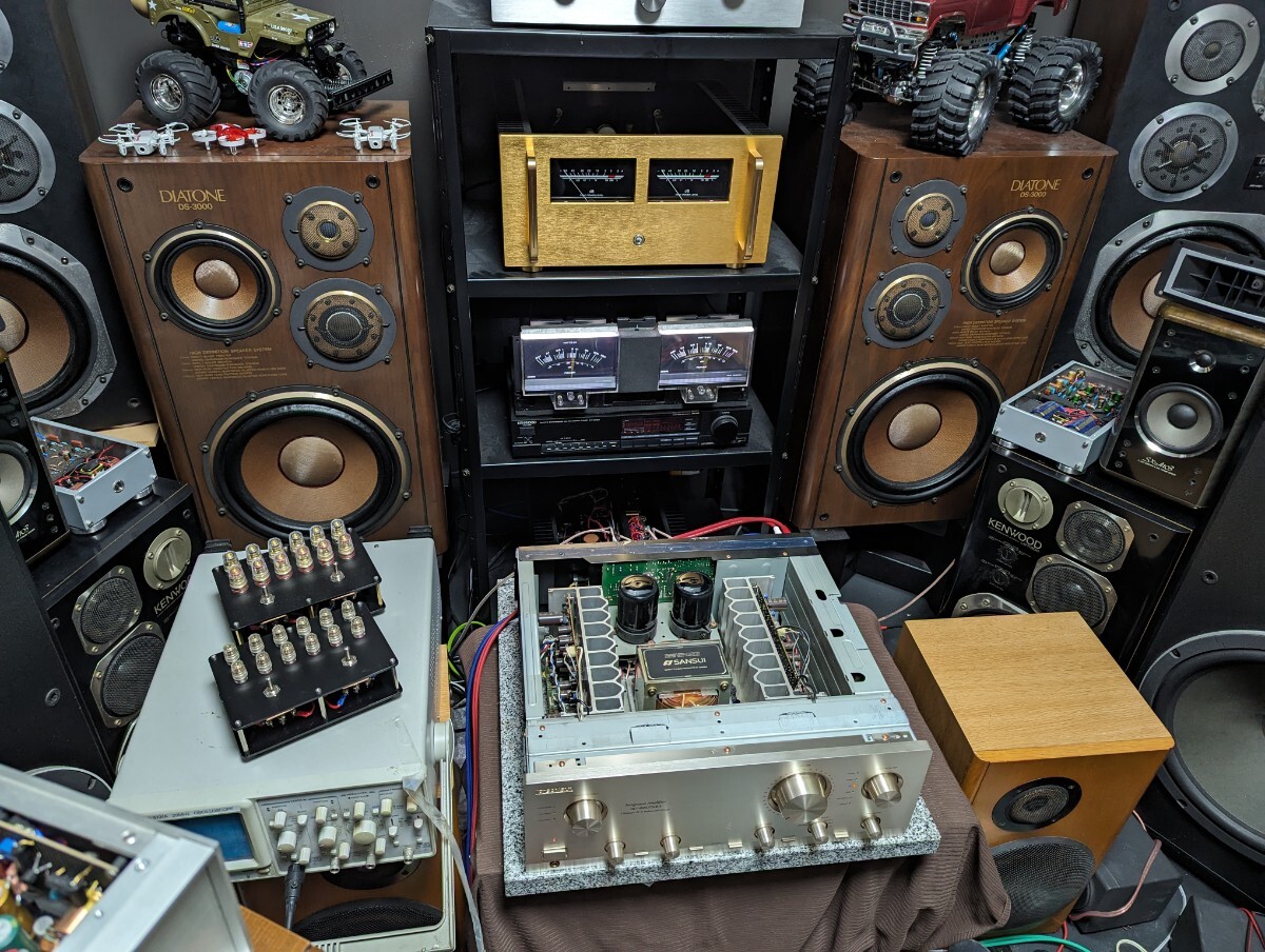 SANSUI　au-α607 nra プリメインアンプ　メンテナンス済み！au-9500、au-999と似通う音質！サンスイ_画像9