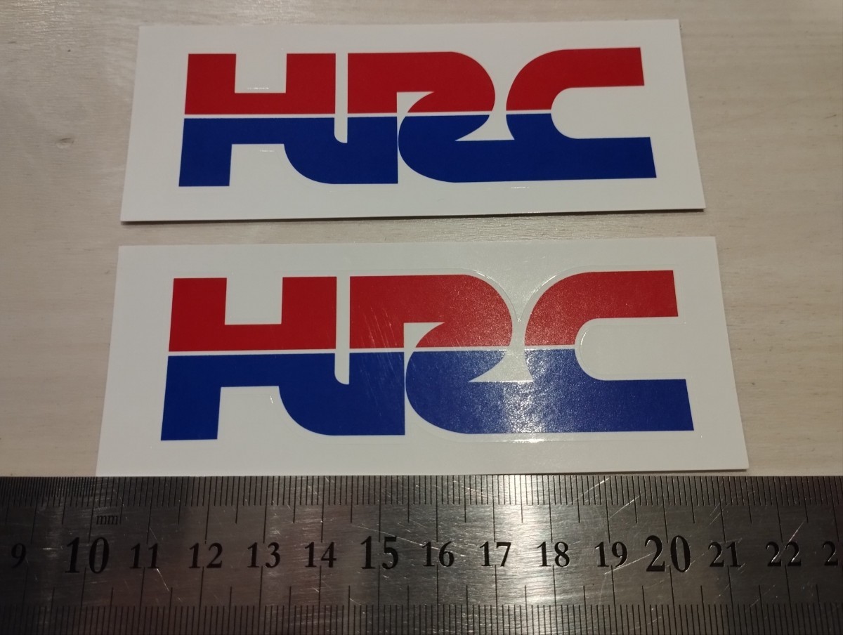 HRCステッカー ２枚セット ホンダステッカー バイクステッカー moto motoGP HRC レーシングステッカー HONDA HRC motoGP motoの画像1