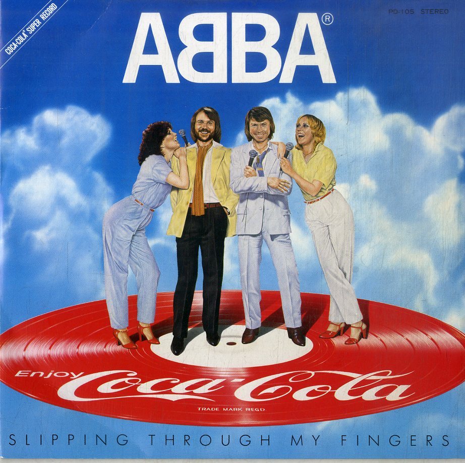 C00199979/EP/アバ(ABBA)「Slipping Through My Fingers (1981年・PD-105・ピクチャーレコード・委託制作盤・ノヴェルティ・非売品・コカの画像1