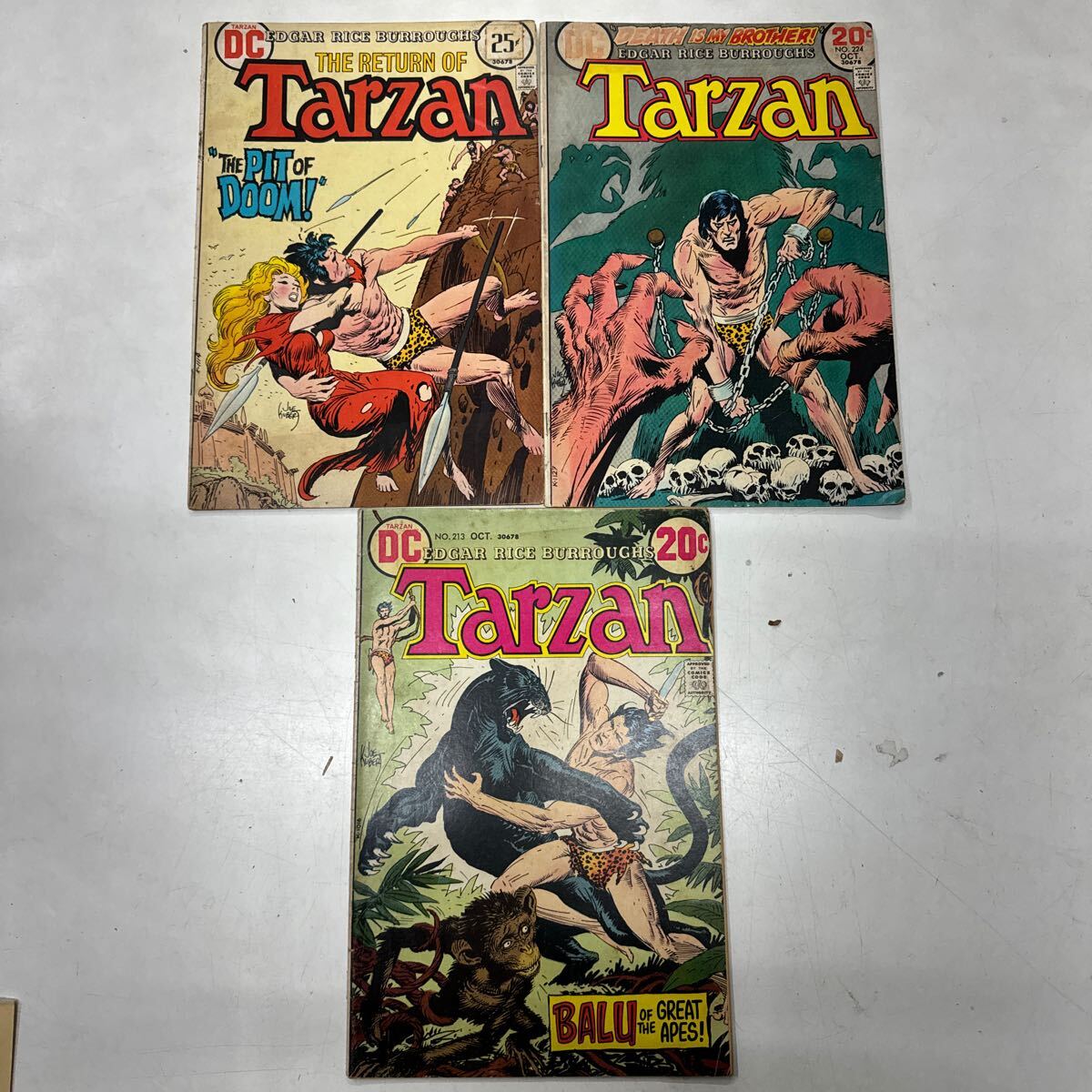 a0414-8.洋書 アメコミ Tarzan series まとめ EDGAR RICE BURRYUGHS DC 当時物 レア rtro American comics collector Collectionの画像1