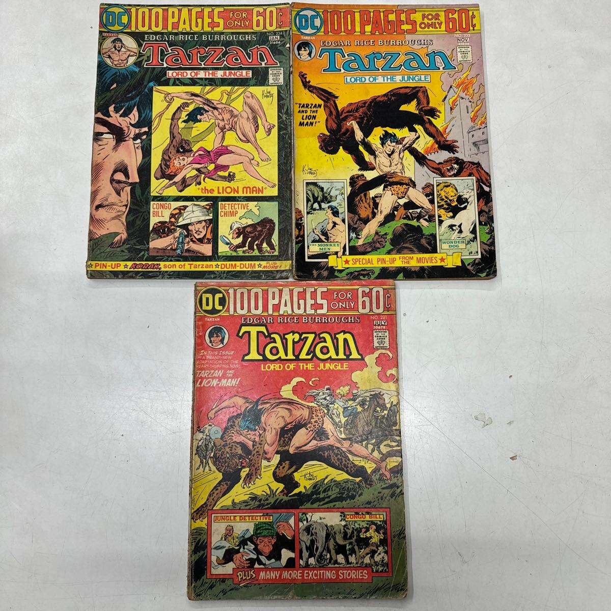 a0414-9.洋書 アメコミ Tarzan series まとめ EDGAR RICE BURRYUGHS DC 当時物 レア rtro American comics collector Collection_画像1