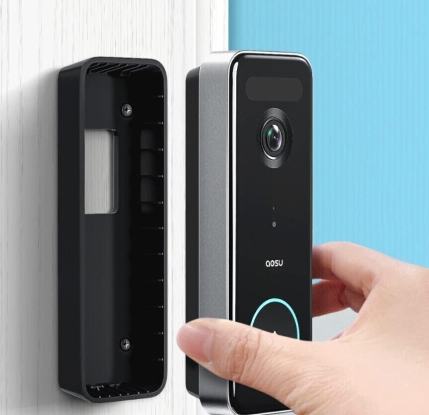 AOSU 5MP画質 インターホン ワイヤレス Alexa連動 玄関チャイム ドアベル カメラ付き の画像2