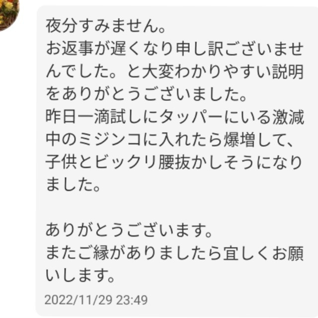 ★格安落札狙ってください★パウチ容器発送★比較してください濃さが違います★めだか針子稚魚に★SuperExcellent生クロレラ原液330mlの画像3