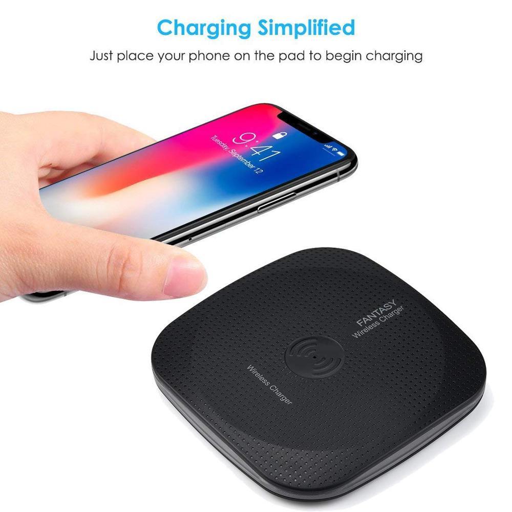 Qi wireless charger wireless charger Qi charger smartphone charger put only charger iPhone 8 X XS XSMAX XR 11 Galaxy android S8 003 black 