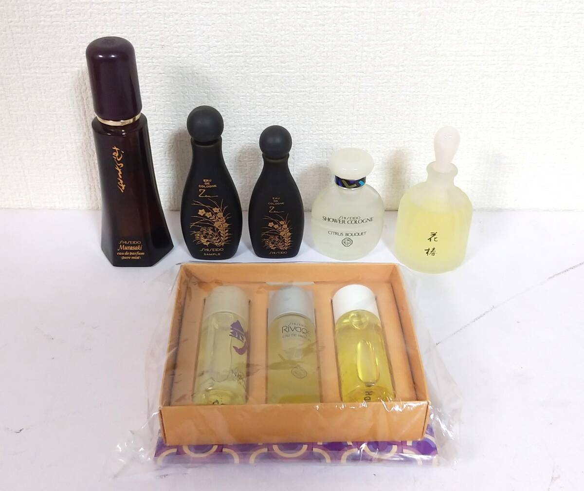 OL10◆資生堂 SHISEIDO◆香水 まとめて 禅 むらさき シャワーコロン 花椿 Rivage 錦 モア 計8点 オーデコロン オードパルファム _画像1