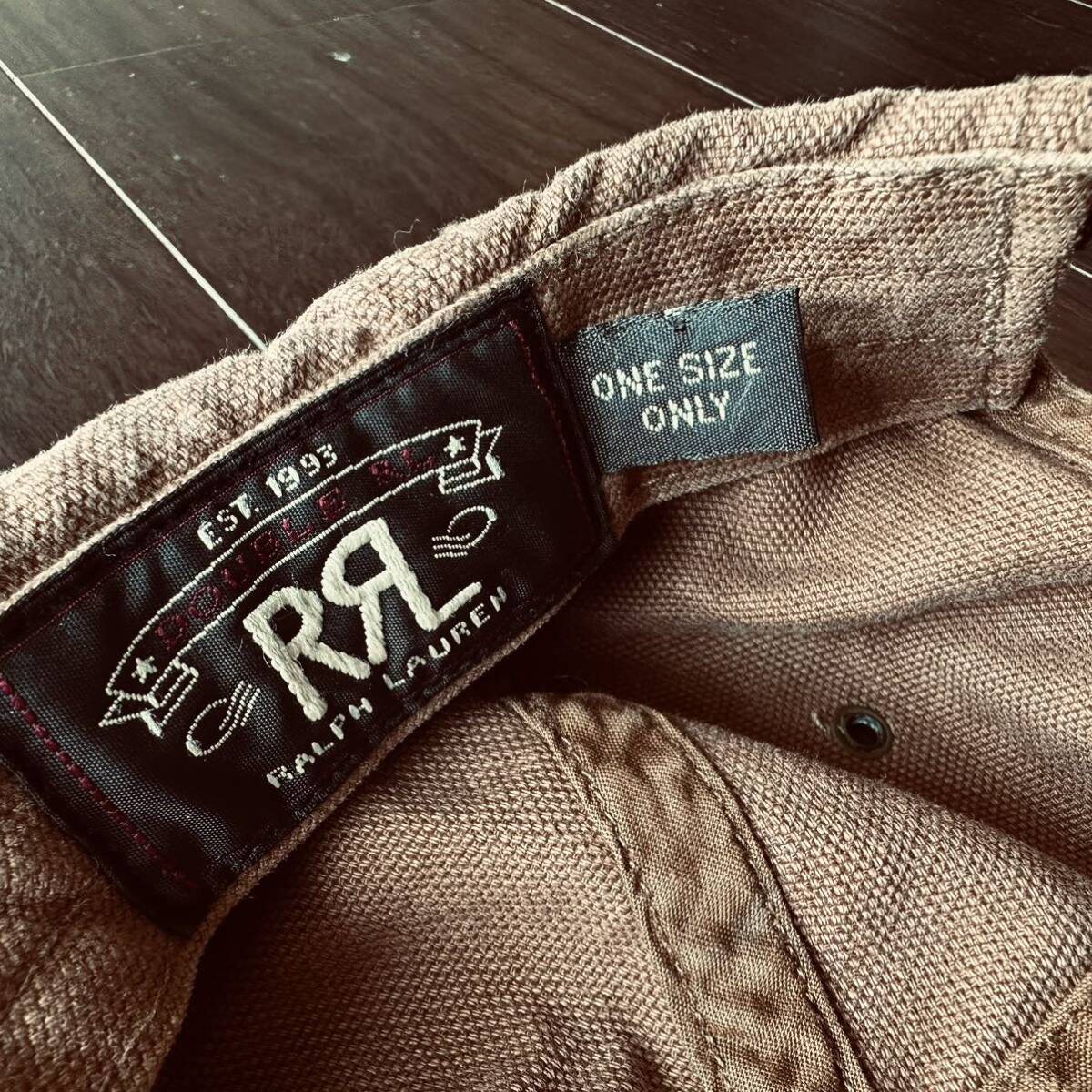 RRL ダック地　キャップ　USED ヴィンテージダメージ加工_画像8