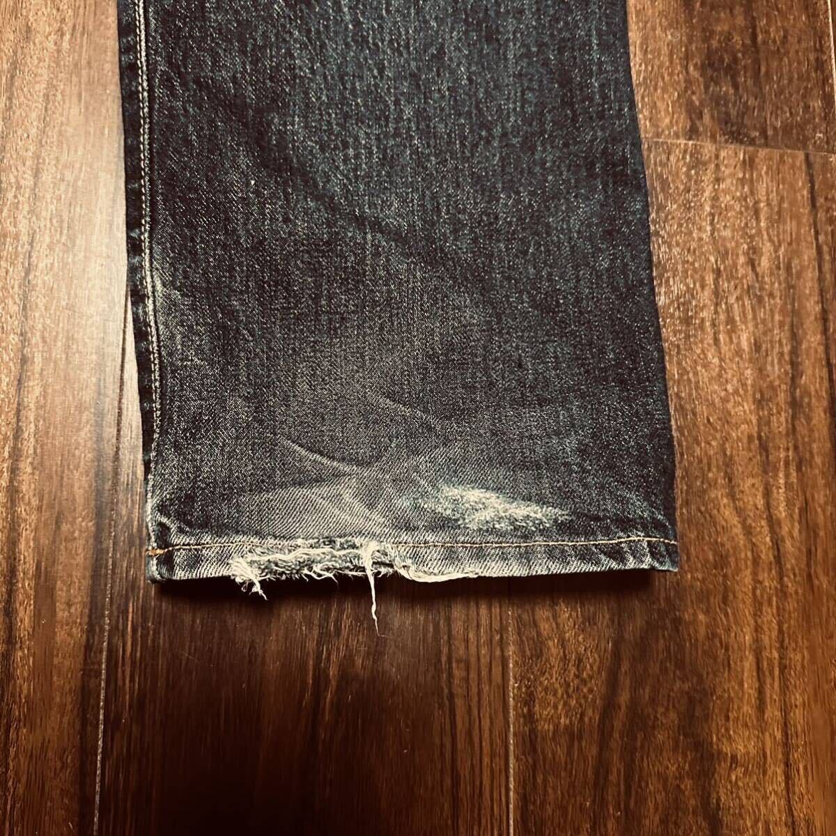 【中古】W31×L30 RRL ストレート セルビッジデニム ジャパンウーヴン STRAIGHT LEG JAPAN WOVEN SELVEDGE DENIMの画像8