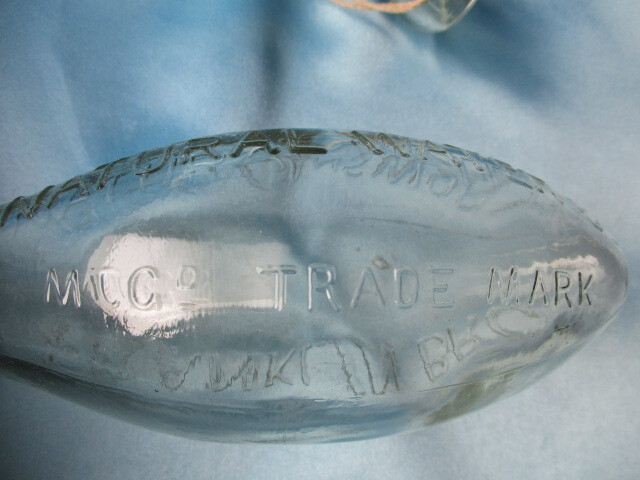 FRANKLIN BROs ガラス製 空き瓶 空ボトル RICKMANS WORTH NATURAL WATER Co. MTCo TRADE MARK ２個セット 中古品の画像4