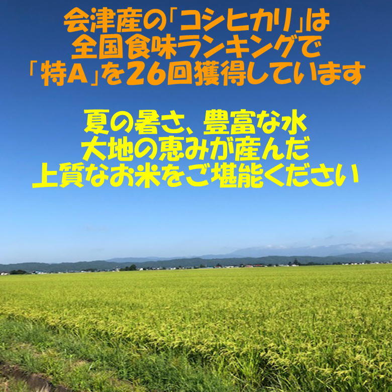 送料無料　令和５年産　会津　コシヒカリ　白米　5kg　１袋　お試し　九州沖縄別途送料　米　お米　送料込み_画像2