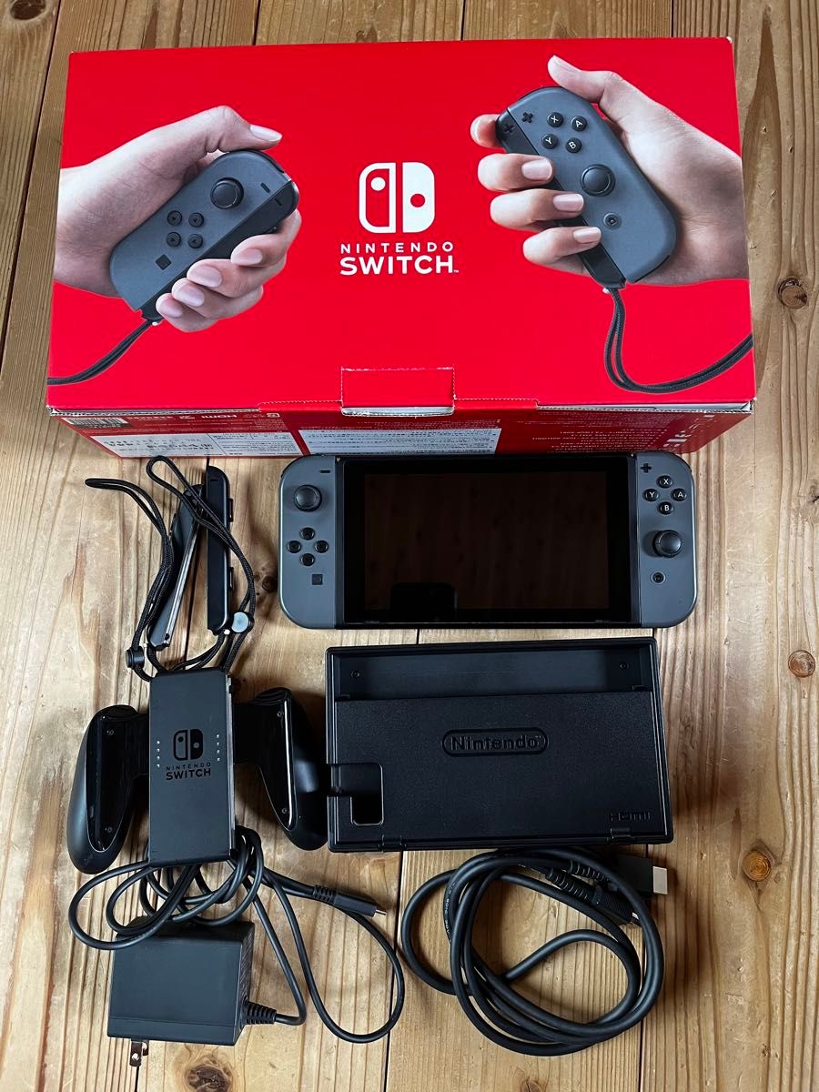 Nintendo Switch グレー 新モデル　バッテリー強化版