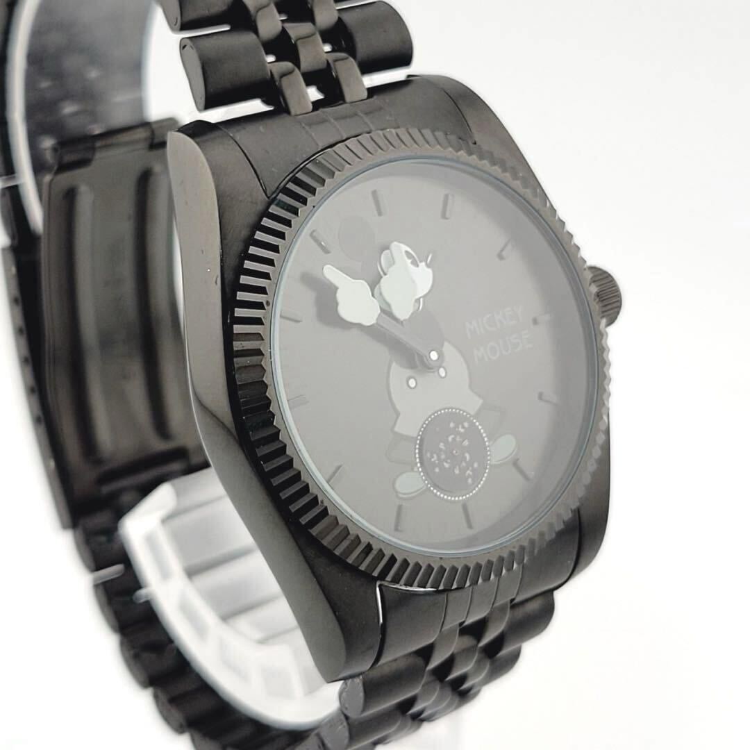 未使用品　数量限定 AMERICAN REG CIE アメリカンラグシー ディズニーコラボ　モノトーン オールドミッキー クォーツ腕時計　黒　ブラック
