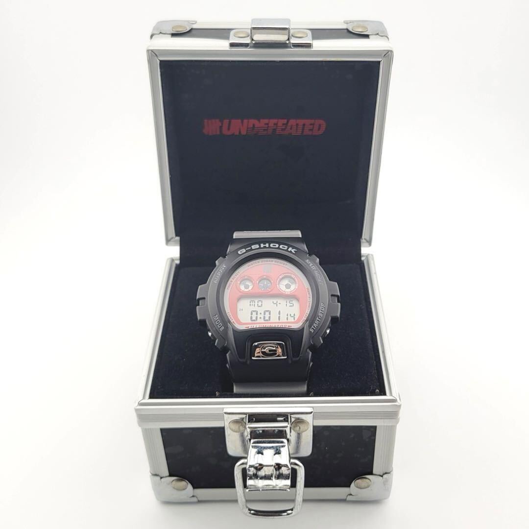 極美品 CASIO カシオ UNDEFEATED アンディフィーテッド G-SHOCK DW-6900UD-1JF ウォッチ デッドストック ブラック アイテム メンズ 腕時計